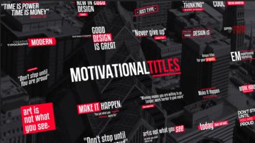 Videohive - Titles Motivational | FCPX & Apple Motion