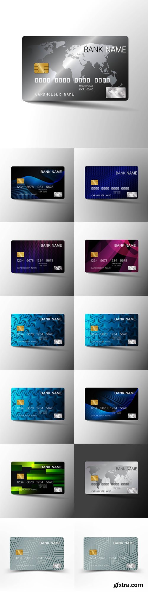 Credit Cards Vector Collection