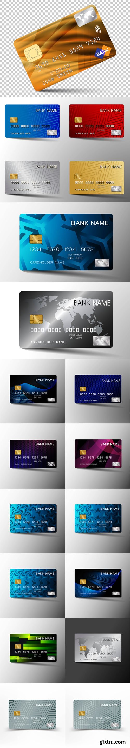 Credit Cards Vector Collection