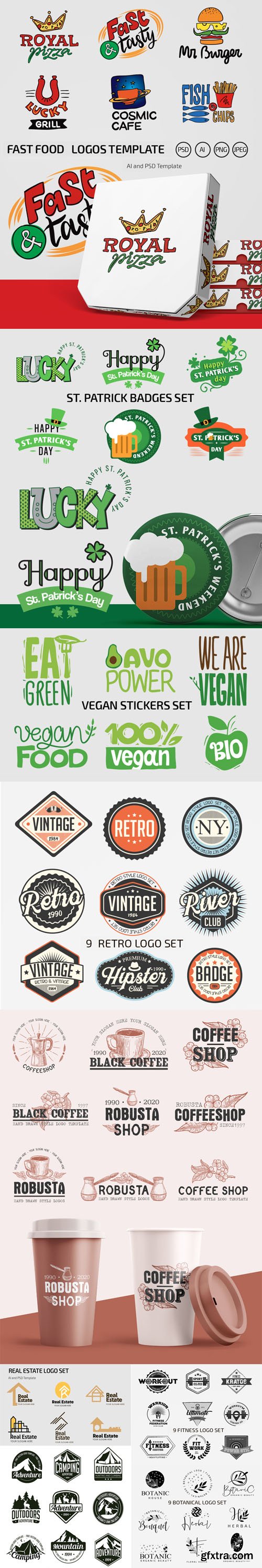 Vector Collection of Logos, Badges and Stickers