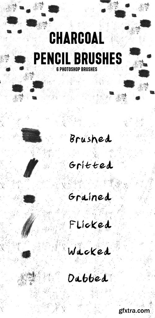 Charcoal Pencil Photoshop Brushes