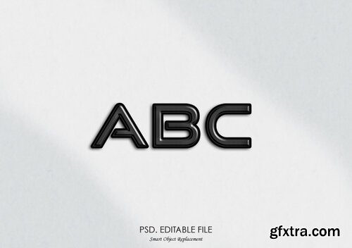 Logo alphabet text effect Premium Psd
