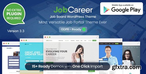 ThemeForest - JobCareer v3.3 - Job Board Responsive WordPress Theme - 14221636 - NULLED