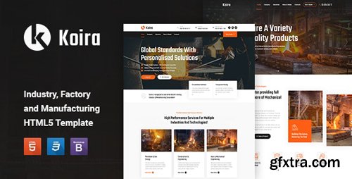 ThemeForest - Koira v1.0 - Industry and Manufacturing HTML5 Template - 25602367