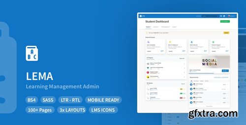 ThemeForest - LEMA v1.1.0 - Learning Management System Admin Template - 25896035