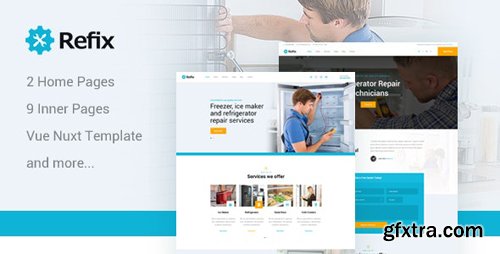 ThemeForest - Refix v1.0 - Vue Nuxt Fridge & Freezer Repair Company Template - 26159285