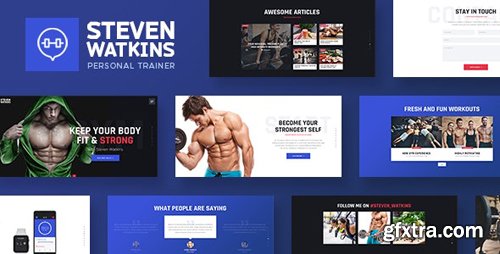 ThemeForest - Steven Watkins v1.0.5 - Personal Gym Trainer & Nutrition Coach WordPress Theme - 19058264