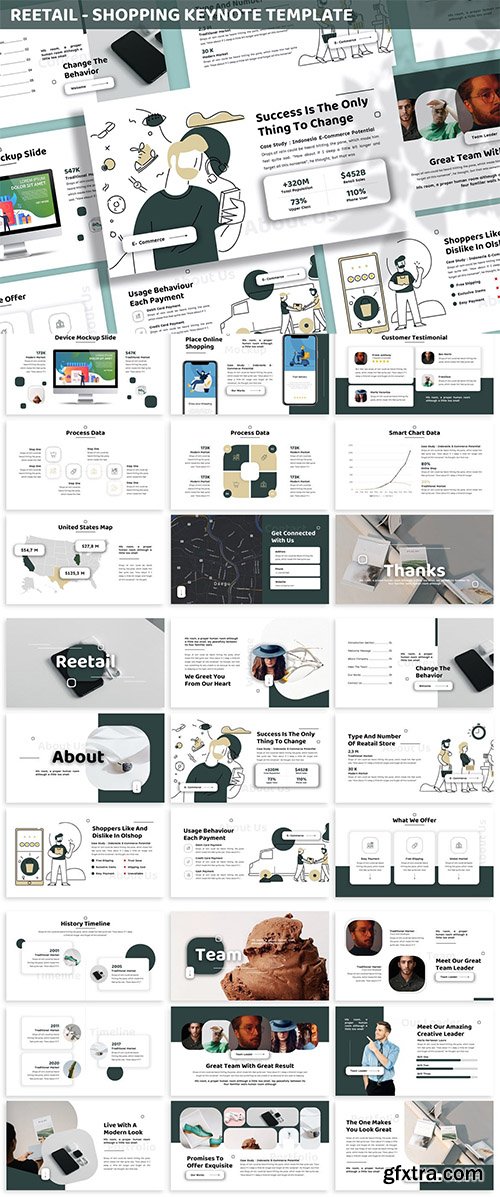 Reetail - Shopping Keynote Template