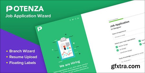 ThemeForest - Potenza v1.0 - Job Application Form Wizard (Update: 28 March 20) - 26079630