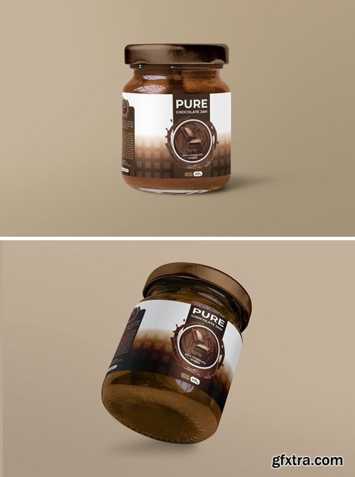 Chocolate Jam Sticker Label design