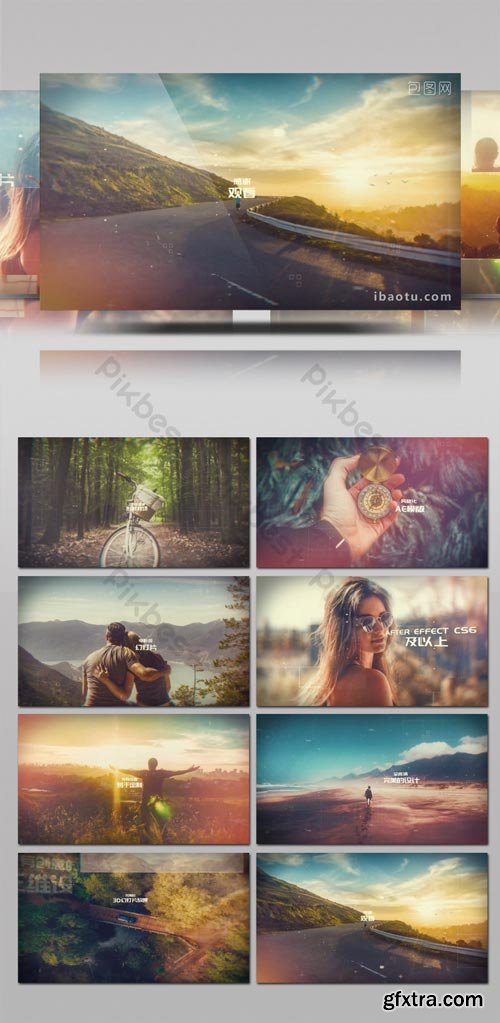 PikBest - Square Image Refraction Transition Animation Parallax Promo AE Template - 1048154