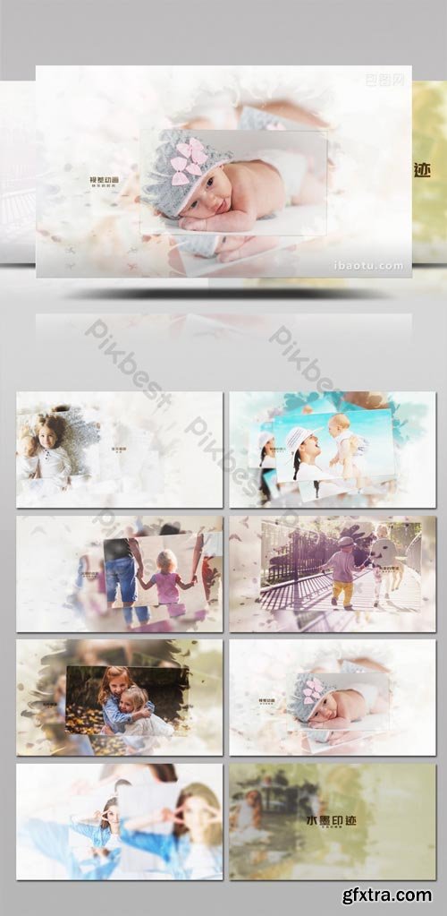 PikBest - Ink blot parallax animation wedding photo photo Brochure AE template - 760054