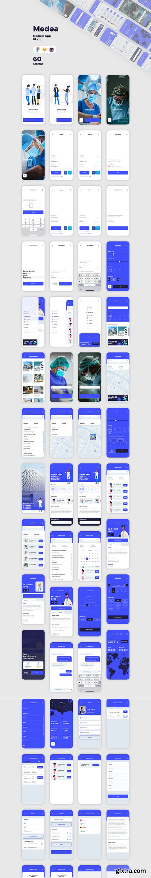 Medea Medical App UI Kit