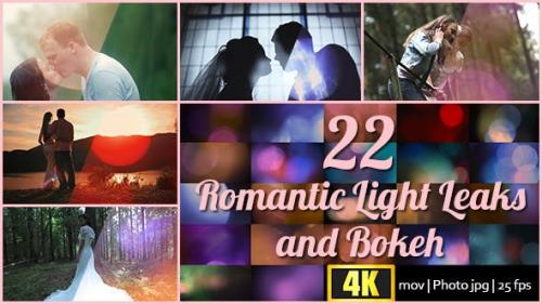 Videohive - 22 4K Romantic Light Leaks and Bokeh