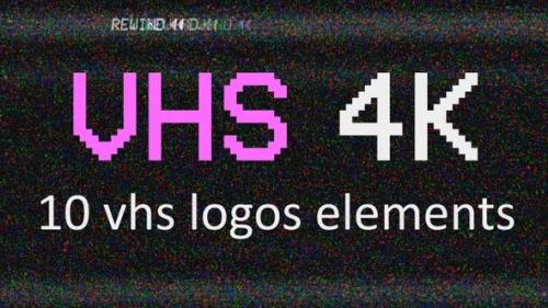 Videohive - Vhs 4K Logos Pack