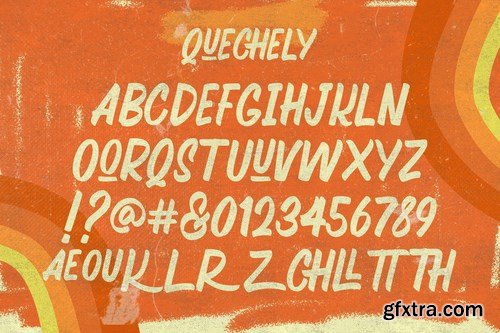 CM - Quechely Sign Retro Layered Font 4801724