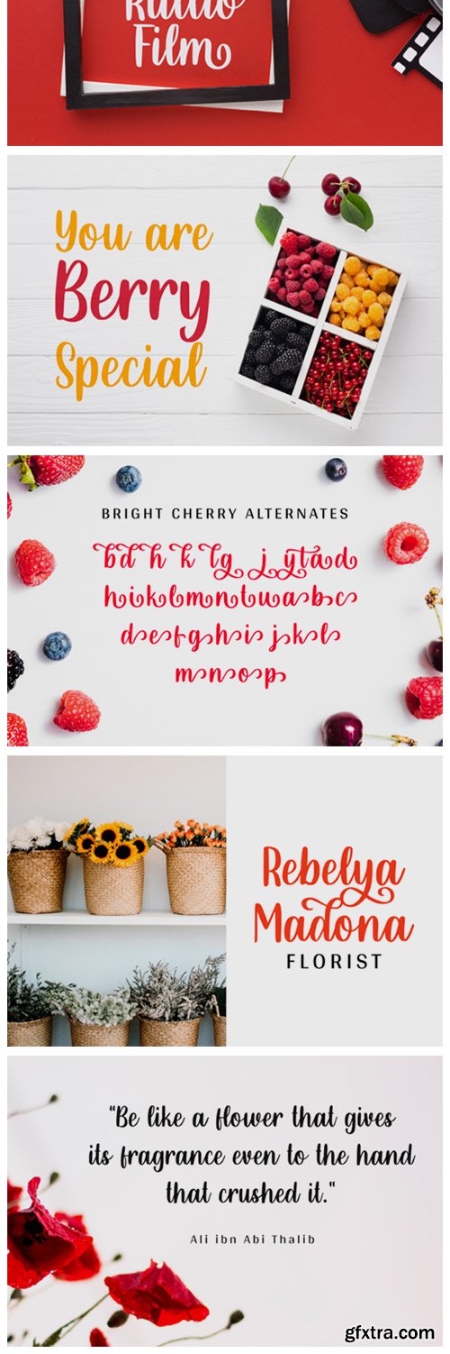 Bright Cherry Font