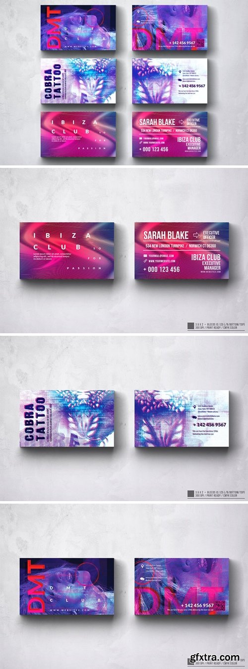 Creative Multipurpose Business Card Design Set