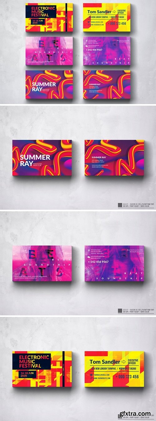 Creative Multipurpose Business Card Design Set