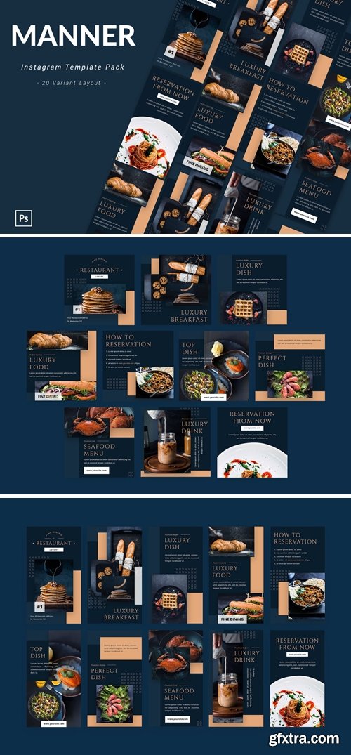 Manner - Instagram Template Pack