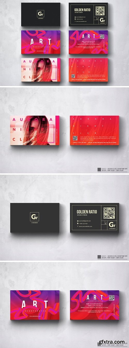 Creative Multipurpose Business Card Design Set