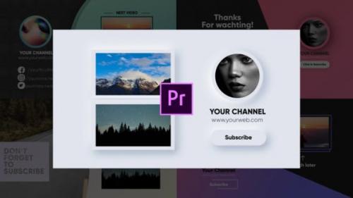 Videohive - Youtube End Screens -Premiere Pro