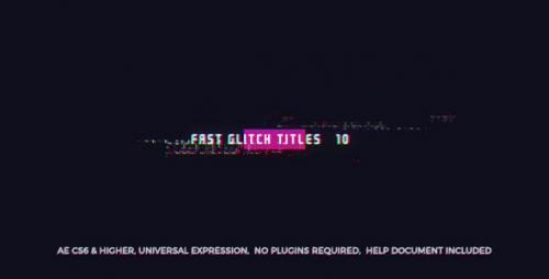 Videohive - Fast Glitch Titles