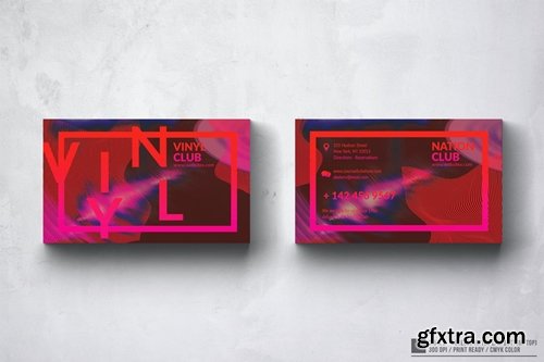 Vinyl Club Business Card Design