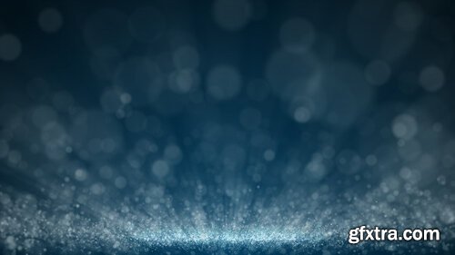 Dark blue and glow dust particle abstract background, light ray shine beam effect. Premium Psd