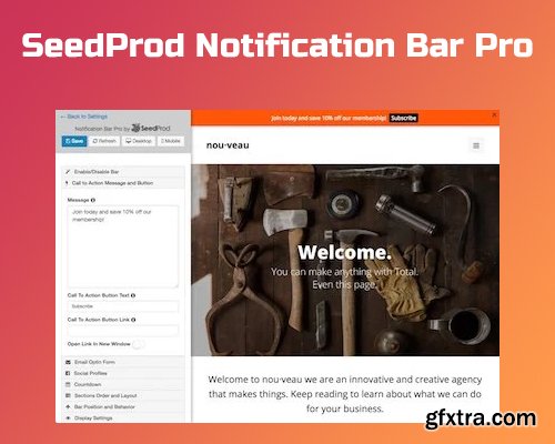 SeedProd Notification Bar Pro v1.2.13 - WordPress Plugin - NULLED