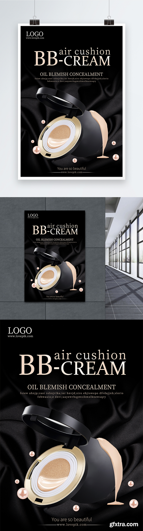 bb cream cosmetics publicity poster