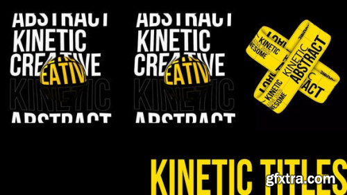 Videohive Abstract Kinetic Titles Typography 26347715