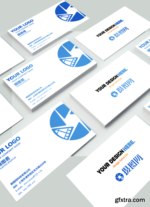 simple business card vi mockup