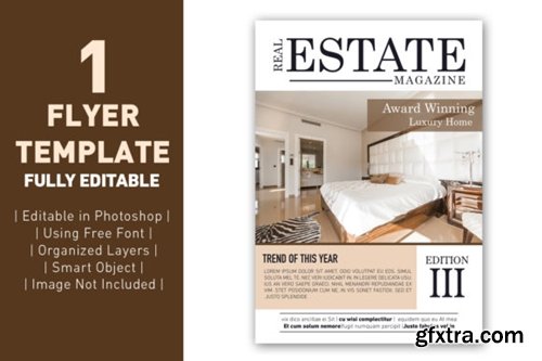 Flyer Real Estate Magazine Template 3863642