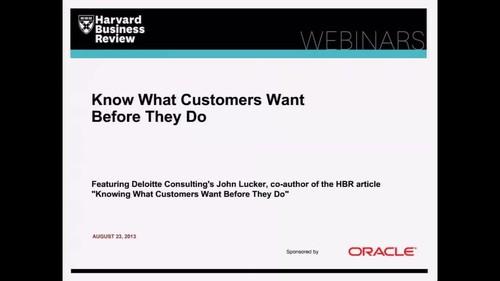 Oreilly - Know What Your Customers Want Before They Do - 2821109179001