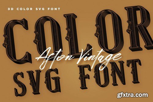 Aston Vintage Color Font