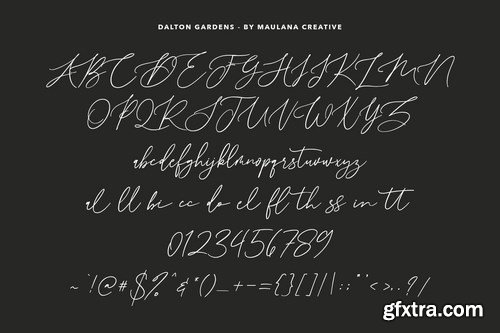 Dalton Gardens - Script Font