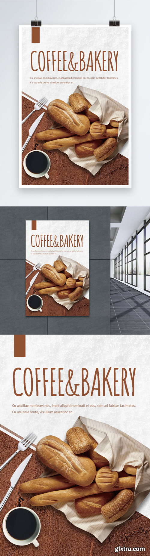 coffee and bakery poster design