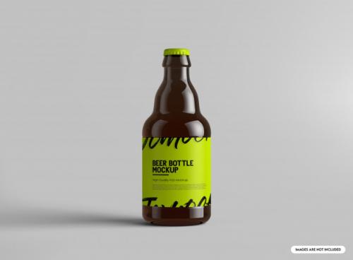 Beer Bottle Mockup Premium PSD