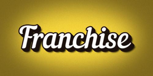 Franchise Text Style Effect Premium PSD