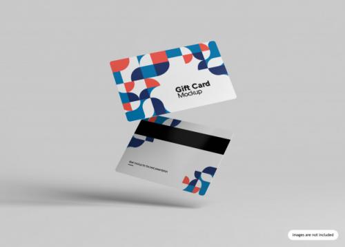 Gift Card Mockup Premium PSD