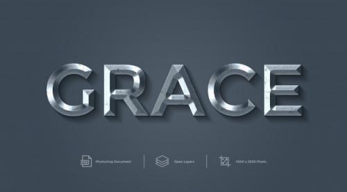 Grace Text Effect Design Layer Style Effect Premium PSD