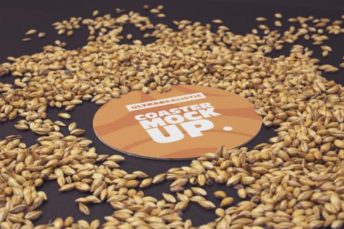 Perspective Round Coaster Malt Premium PSD