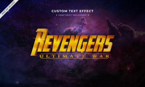 Superhero Movie 3d Text Style Effect Premium PSD