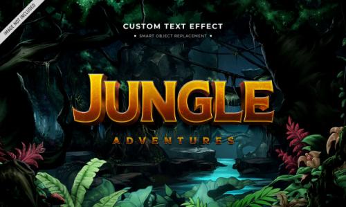 Adventure Movie 3d Text Style Effect Premium PSD