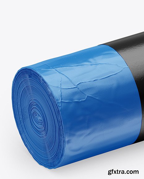 Glossy Trash Bags 120L Mockup 58657