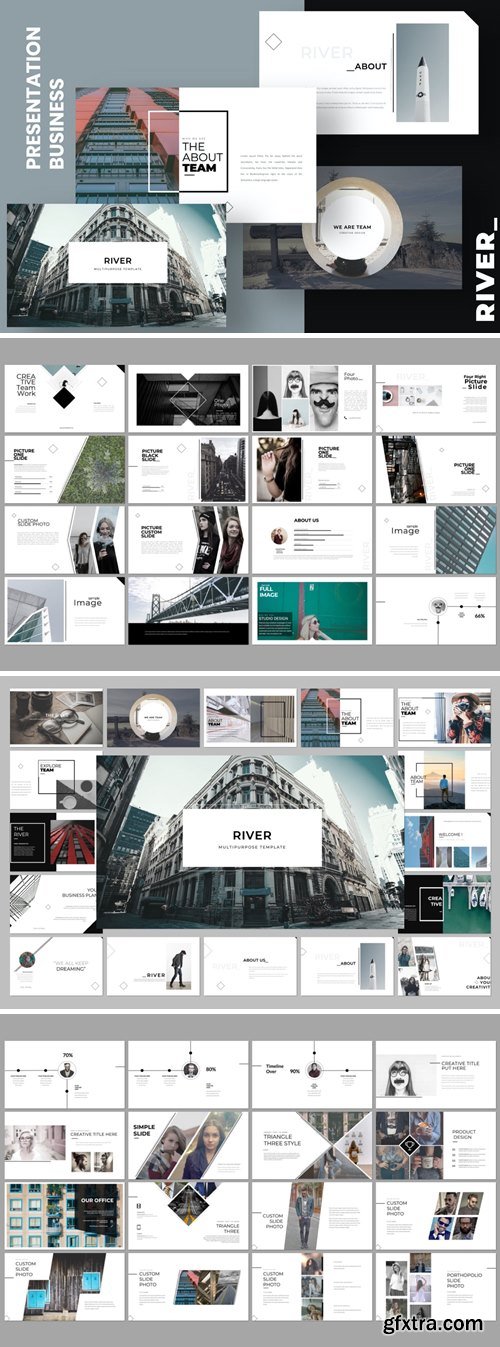 River Creative Powerpoint, Keynote and Google Slides Templates