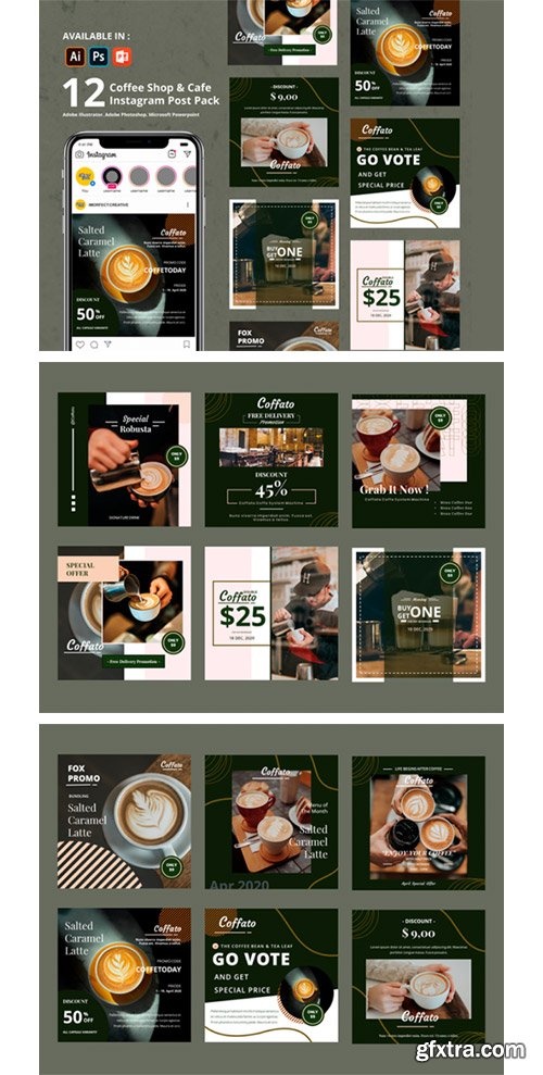 Coffee Shop Instagram Template 3875611