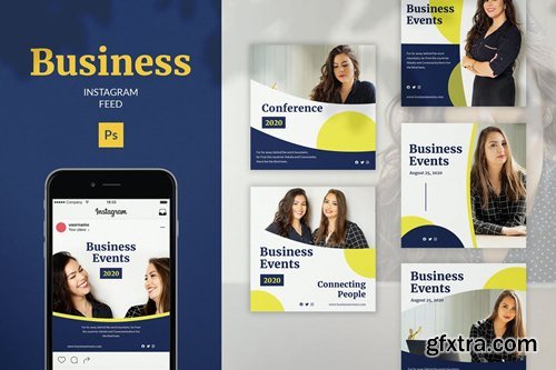 Business Instagram Feed Post Template