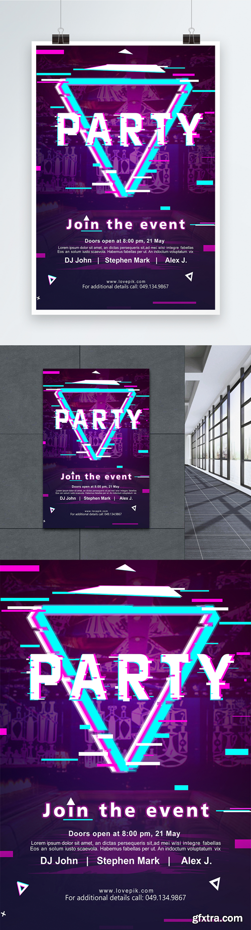 night party poster